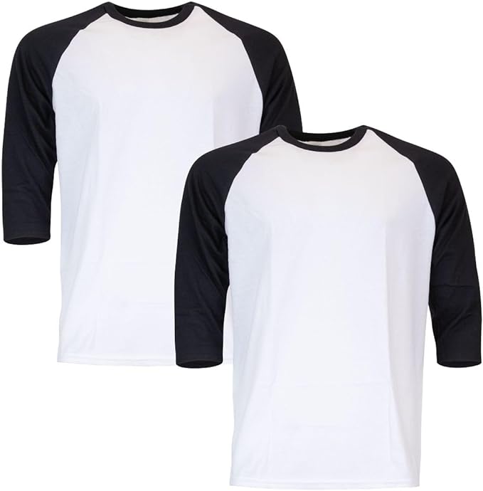 **Customizable** Gildan Unisex-Adult Heavy Cotton 3/4 Raglan T-Shirt