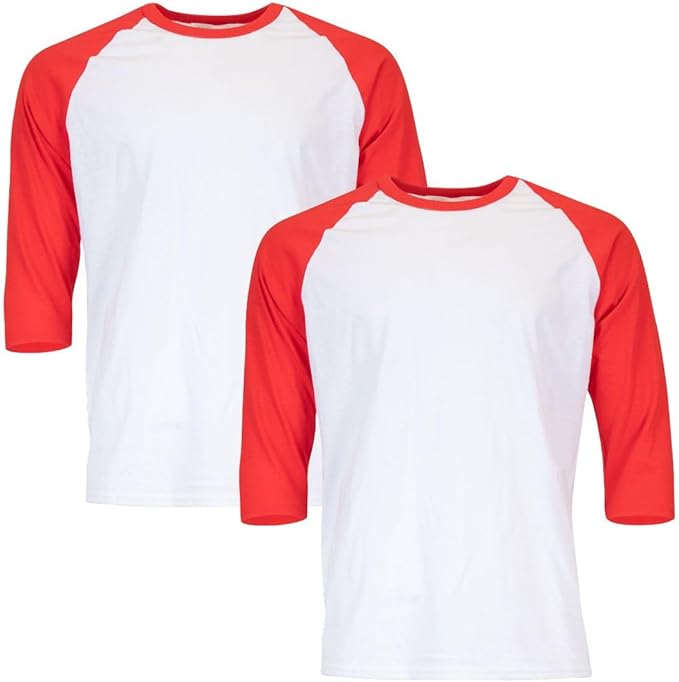 **Customizable** Gildan Unisex-Adult Heavy Cotton 3/4 Raglan T-Shirt