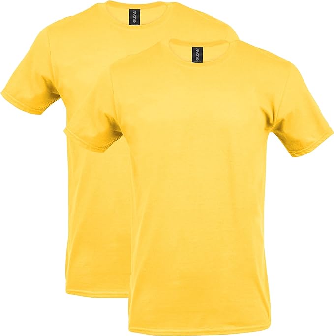 **Customizable** Gildan Unisex-Adult Softstyle Cotton T-Shirt Solid Colors