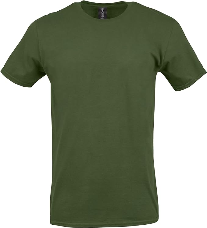 **Customizable** Gildan Unisex-Adult Softstyle Cotton T-Shirt Solid Colors